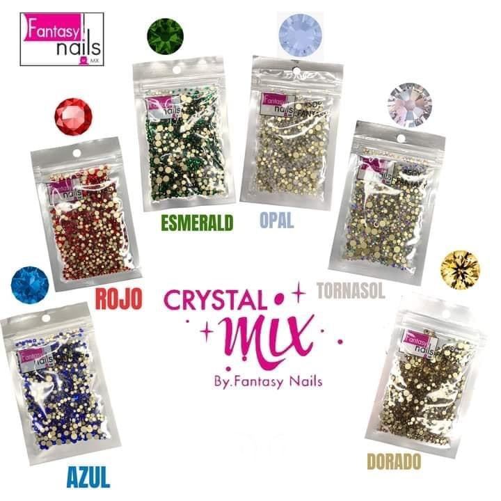 Fantasy Nails Crystals Mix no A&G Nail Supplies Inc