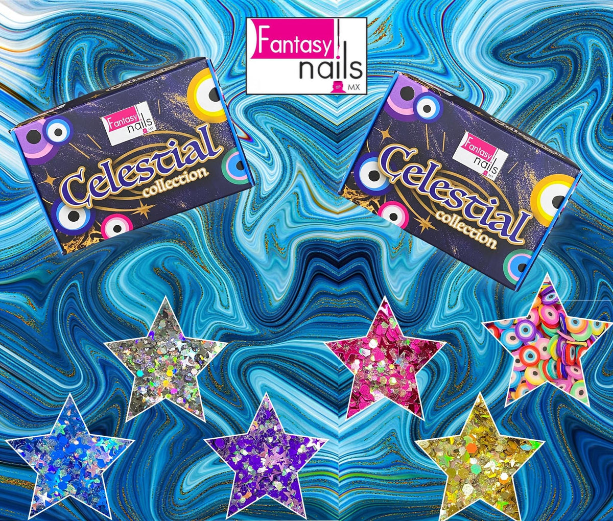 FANTASYNails ネイルアートブラシセット GTS-8 Fantasy Nails Celestial Acrylic Collection – A&G Nail Supplies Inc