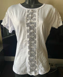 Blusa Punto de Cruz Blanca