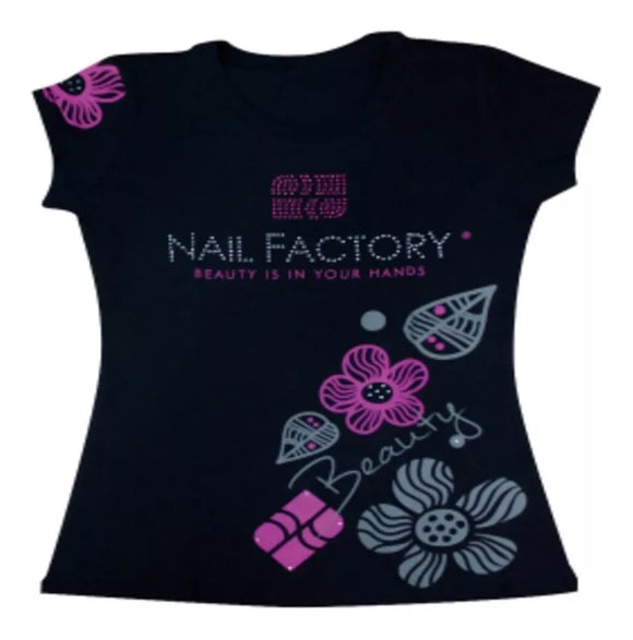 Nail Factory  playera flores