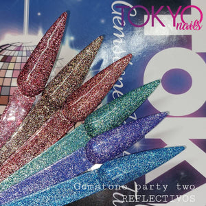 Tokyo Nails Gemstone party Two Gel Reflectivo Collection