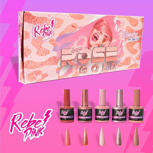 Rebel Pink Gama Rose Gold 5 pzas