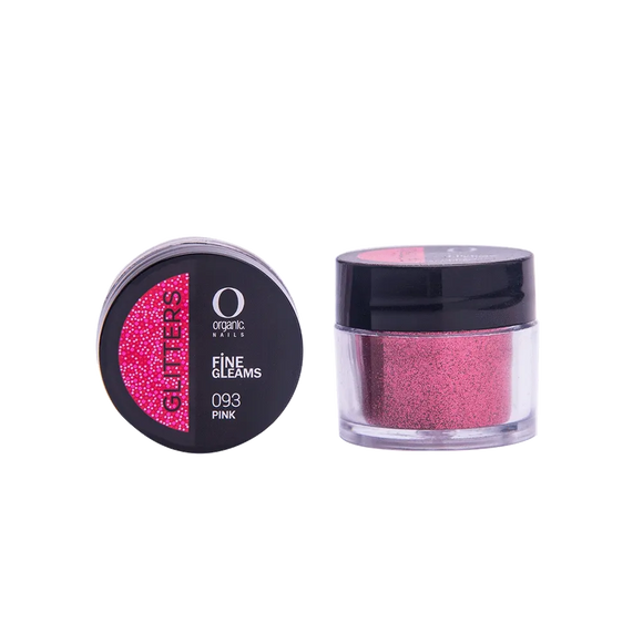 Organic Nails Glitter Pink 093