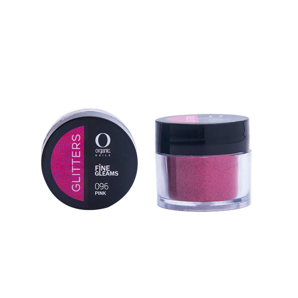 Organic Nails Glitter Pink 096
