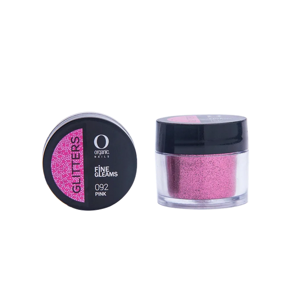 Organic Nails Glitter Pink 091