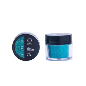 Organic Nails Glitter Aqua 060
