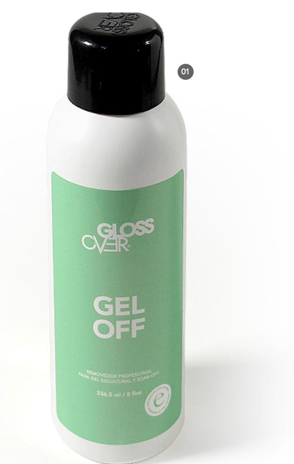 Gloss Over Gel Off 8 oz Remove Gel