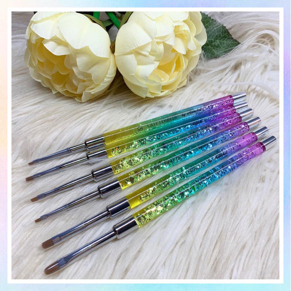 Glitterbels Rainbow Brush Set 6 pz