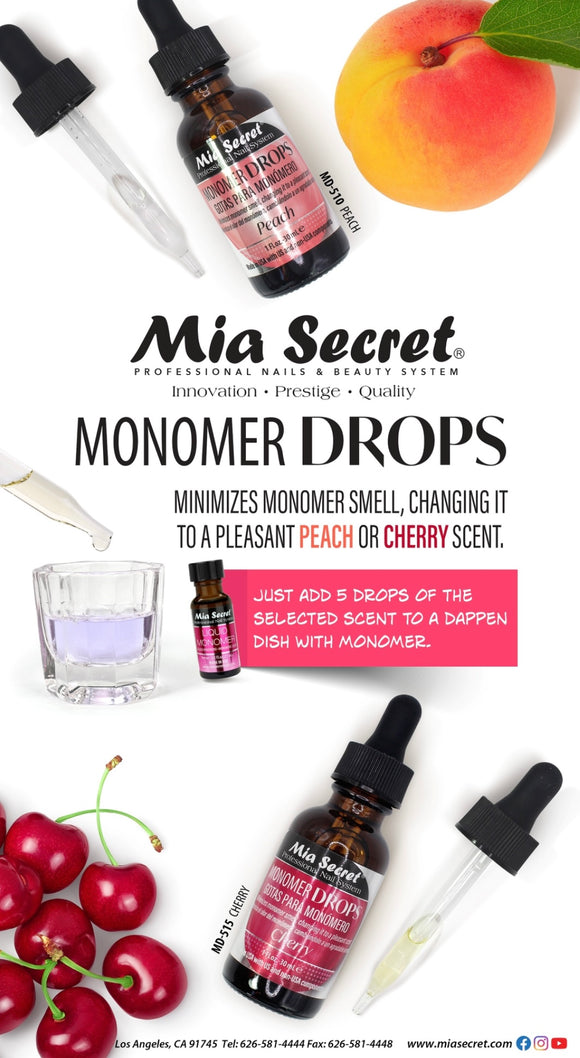 Mia Secret Peach Monomer Drops 1 oz