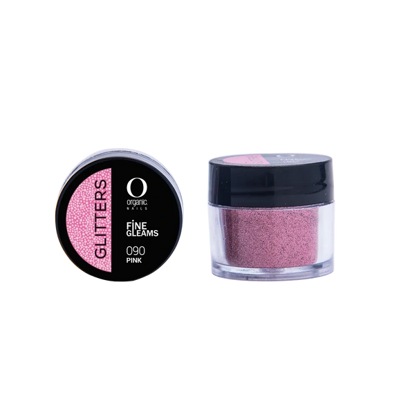 Organic Nails Glitter Pink 090