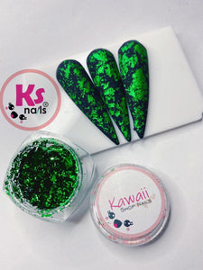 Kawaii Flakes Green