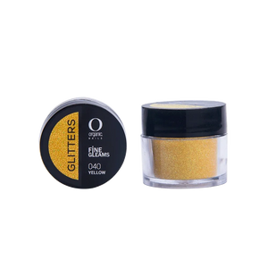 Organic Nails Glitter Yellow 040