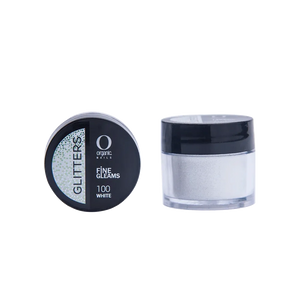 Organic Nails Glitter White 100