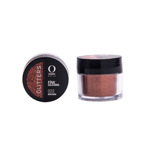 Organic Nails Glitter Brown 022