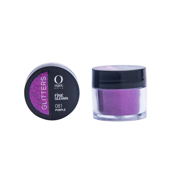 Organic Nails Glitter Purple 081