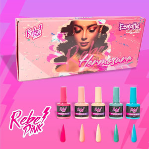 Rebel Pink Gama Hermosura 5 pzas