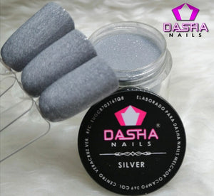 Silver Acrylic 1/4oz Dasha Nails
