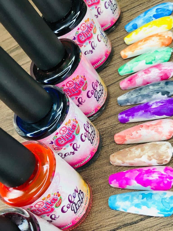 Chula Nails Splash Colors ( Tintas de Alcohol) 12 Pz