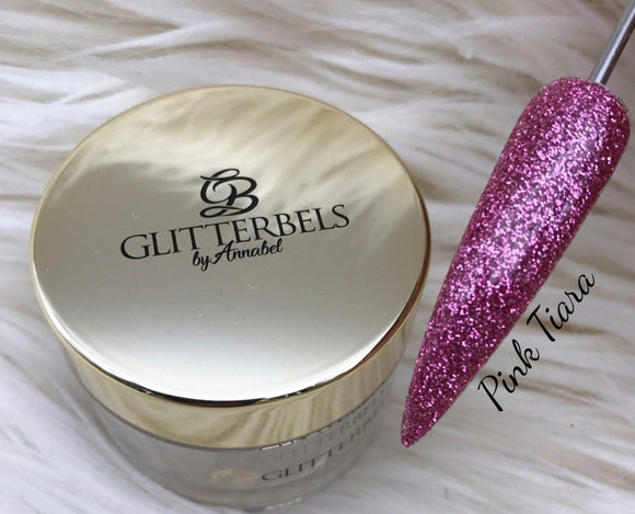 Glitterbels Pink Tiara Acrylic GB015