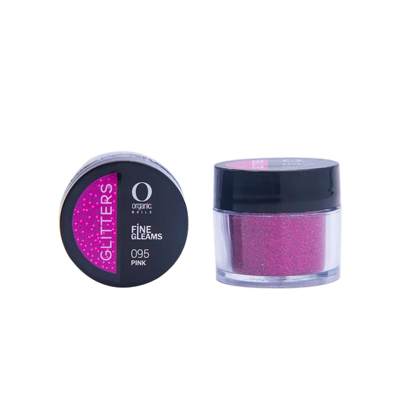 Organic Nails Glitter Pink 095