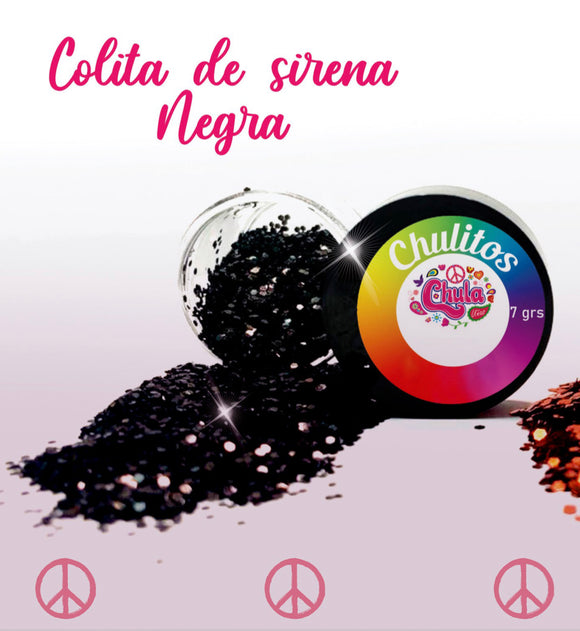Chula Nails CHULITOS Cola de Sirena Negra  12