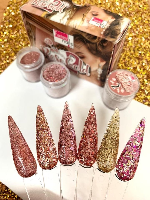 Fantasy Nails Rose Gold 2 Acrylic Collection