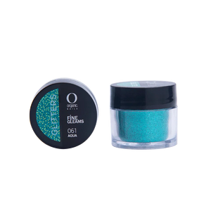 Organic Nails Glitter Aqua 061