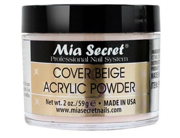 Mia Secret Cover Beige Acrylic Powder 2 oz