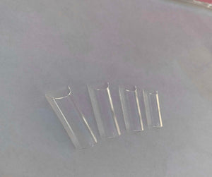 Glitterbels Clear Pinched Square Tip Refills