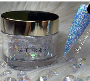 Glitterbels Sea Foam Crush Acrylic GB235