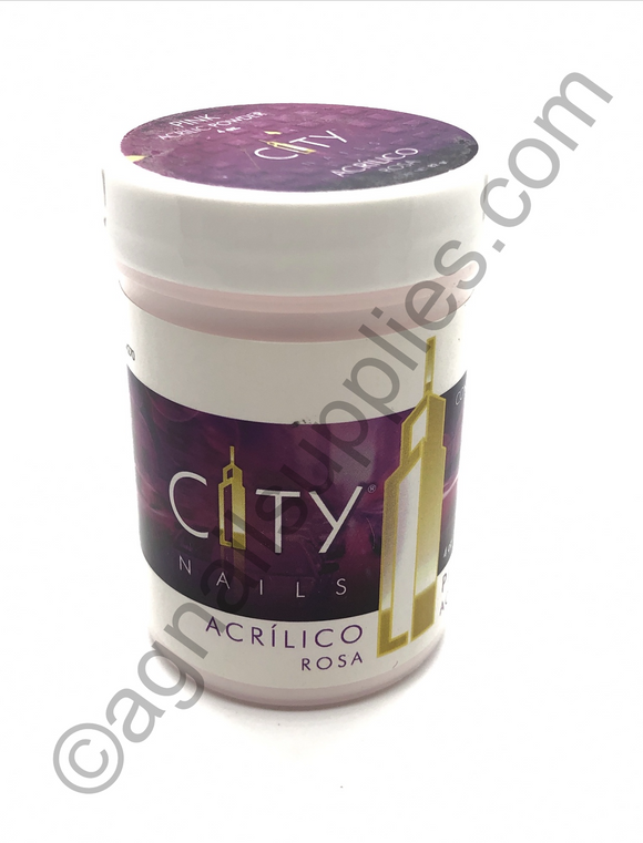 City Nails Pink Powder Acrylic 4oz