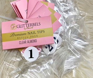 Glitterbels Almond Tip Refills