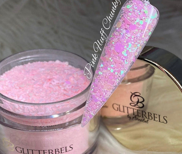Glitterbels Pink Fluff Chunky Acrylic GB316