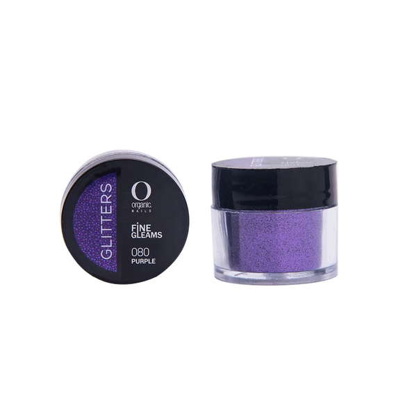 Organic Nails Glitter Purple 080