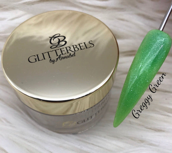 Glitterbels Greggy Green Acrylic GB007