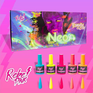 Rebel Pink Gama Neon 5 pzas