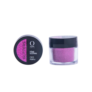 Organic Nails Glitter Purple 083