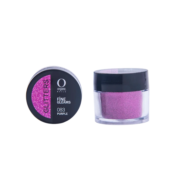 Organic Nails Glitter Purple 083