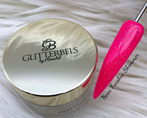 Glitterbels Neon Fucsia Shimmer Acrylic GB068