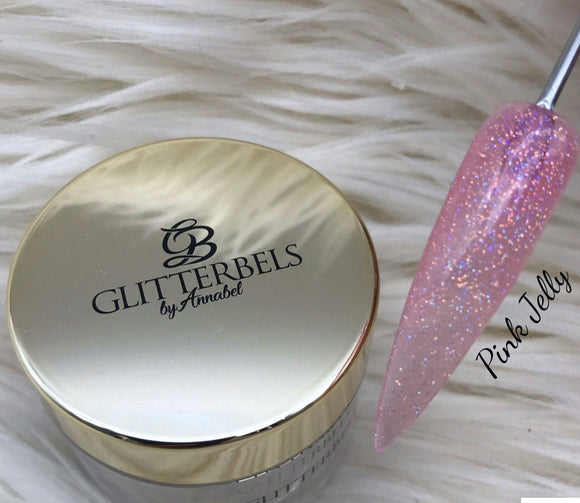 Glitterbels Pink Jelly Acrylic GB117