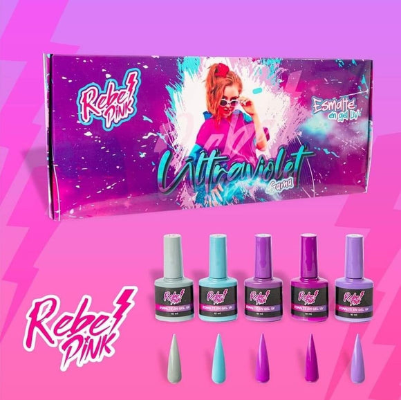 Rebel Pink Gama Ultra Violet 5 pzas