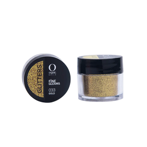 Organic Nails Glitter Gold 033