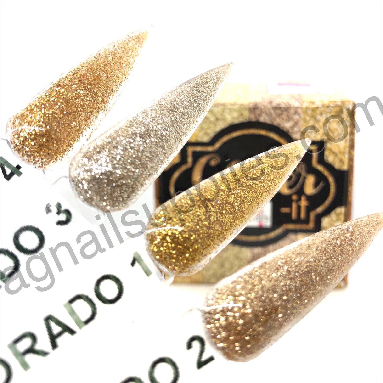 Nail Extensions with Glitter Fantasy 2025