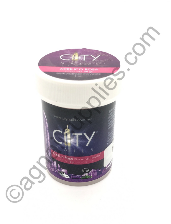 City Nails Pink Powder Acrylic 1 oz