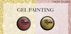 Fantasy Nails Gel Painting Glitter Rose Gold