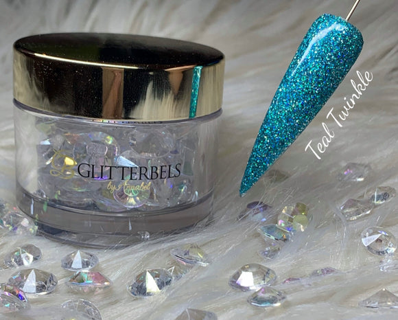 Glitterbels Teal Twinkle Acrylic GB162