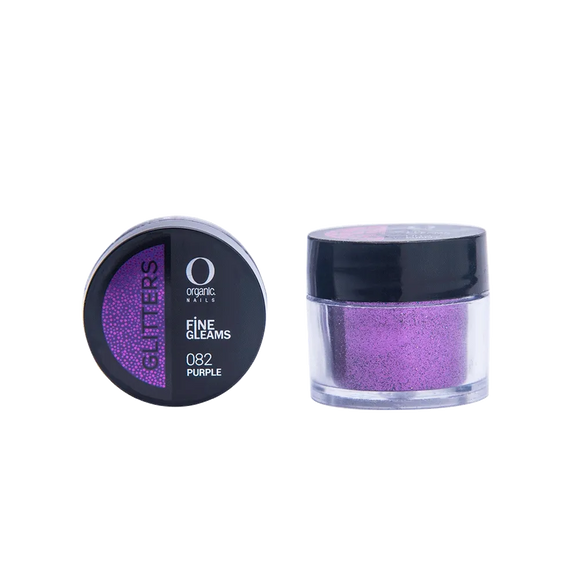Organic Nails Glitter Purple 082