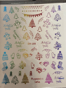 Christmas Sticker DH-188 Colores