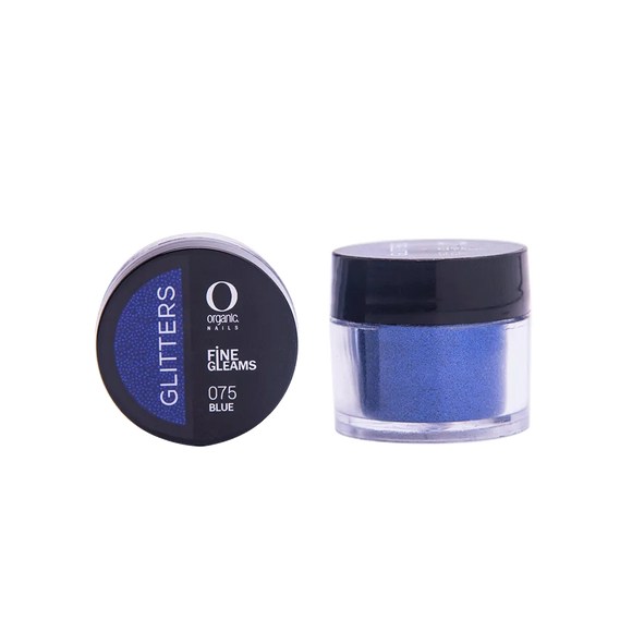 Organic Nails Glitter Blue 075