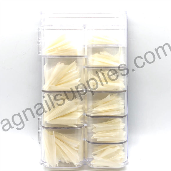 XXL Stiletto Natural Nail Tips 500pcs